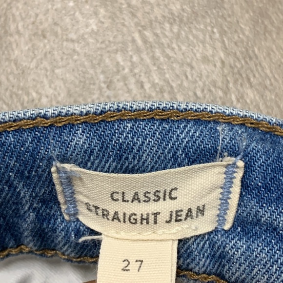 Womens Madewell Classic Straight High Rise‎ Denim Jeans - Picture 5 of 7